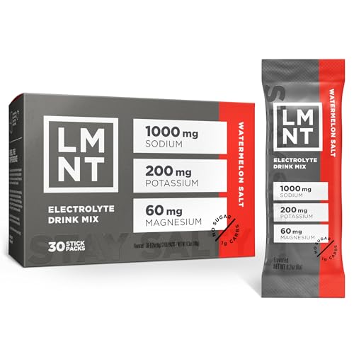 Image 6 of Watermelon Salt / 30 Count for the product Drink LMNT Zero Sugar Electrolytes Drink Mix