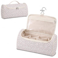 Thumbnail for Image 4 of Pink floral for the product GISMTR Quilted Hair Tools Travel Case
