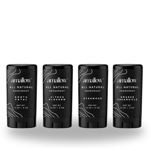 Image 1 of Default Title for the product Amallow Natural Deodorant Mini Sampler Kit - 4 Pack (0.5 oz Each)