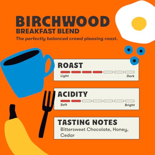 Image 2 of Peace Coffee Birchwood Breakfast Blend Ground Coffee, 12 oz, 3-Pack