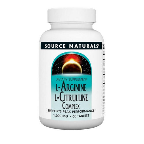 Source Naturals L-Arginine L-Citrulline Complex 60 Tabs
