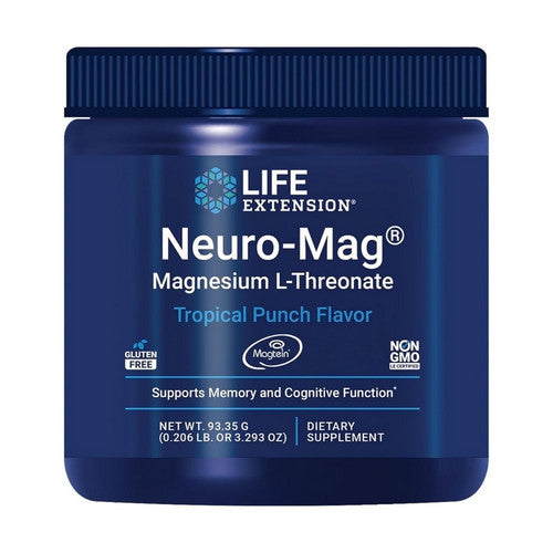 Life Extension Neuro-Mag Magnesium L-Threonate Tropical Punch Flavor 93.35 Grams