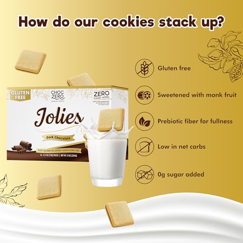 Image 3 of ChocZero Jolies Sugar Free Dark Chocolate Cookies