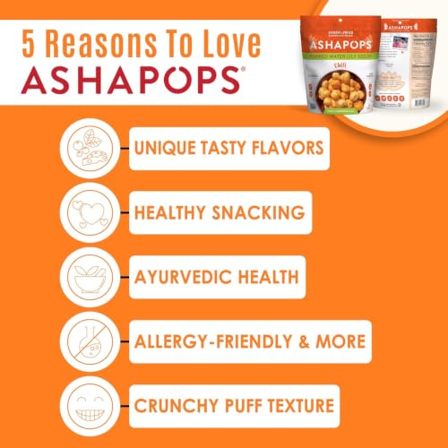 Image 4 of AshaPops Popped Water Lily Seeds, Chili, 1 oz Bags, Pack of 1