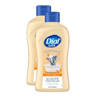 Thumbnail for Image 1 of Default Title for the product Dial Kids All-in-1 Body + Hair + Bubble Bath, Peach Scent, 32 Fl Oz, Pack of 2