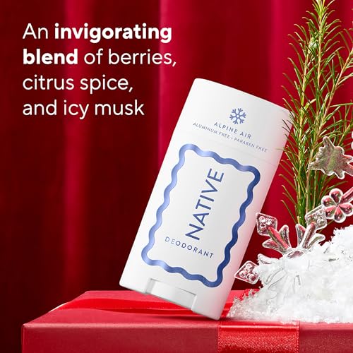 Image 4 of Native Deodorant Contains Naturally Derived Ingredients, 72 Hour Odor Control, Deodorant for Women and Men, Aluminum Free, Limited Edition, Alpine Air 2.65oz