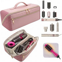 Thumbnail for Image 2 of Pink for the product BAGCRAZY Hair Tools Travel Bag with Heat Resistant Mat