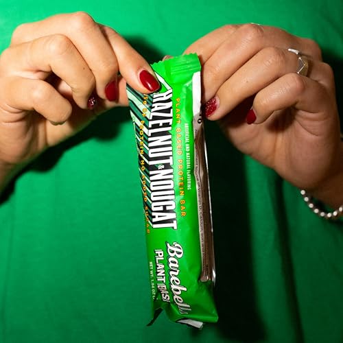 Image 5 of BAREBELLS Vegan Protein Bars Hazelnut & Nougat - 12 Count, 1.9oz Bars