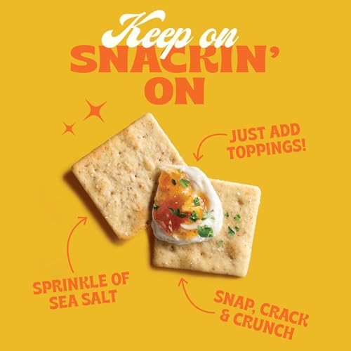 Image 6 of Back to Nature Classic Round Crackers + Crispy Wheat Crackers + Stoneground Wheat Crackers, Non-GMO, Plant-Based Snack Cracker, Made with Whole Grains, Snack Happy