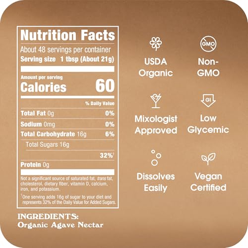 Image 2 of IN THE RAW Organic Agave In The Raw Agave Nectar, 36 oz