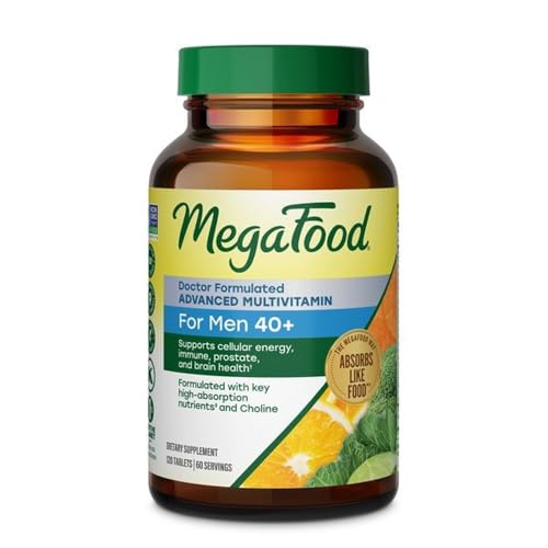 Image 1 of 120 Count (Pack of 1) for the product MegaFood Advanced Multivitamin for Men 40+ 120 Tablets