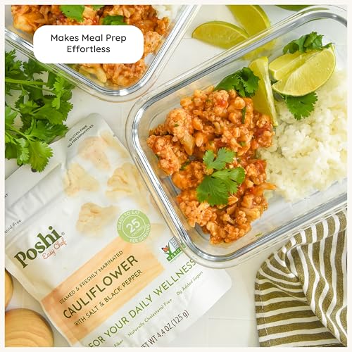 Image 5 of Poshi Marinated Cauliflower Florets Salt & Pepper 6-Pack 4.4 oz