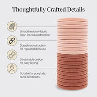 Thumbnail for Image 4 of Kitsch Elastic Hair Ties No Damage Stretchable Hair Bands 20pcs