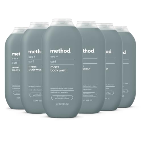 Image 1 of Sea + Surf / 18 Fl Oz (Pack of 6) for the product Method Men’s Body Wash