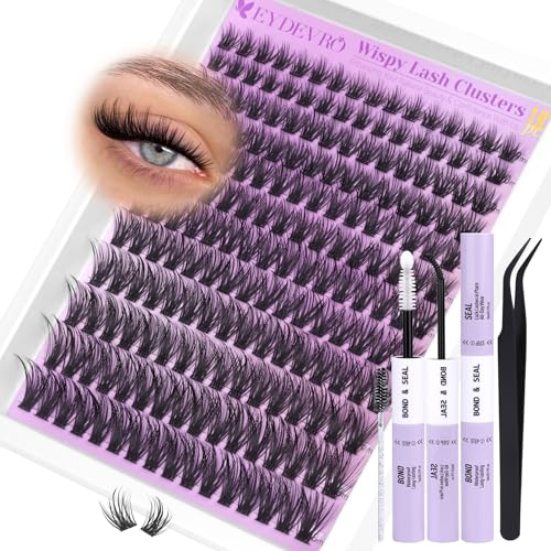 Image 1 of Default Title for the product EYDEVRO Wispy Lash Clusters Kit Natural CD Curl Eyelash Clusters Kit