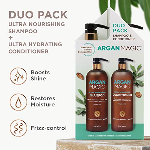 Image 4 of Argan Magic Ultra Shampoo and Conditioner Combo Pack (32 oz)