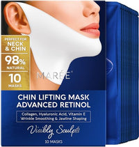 Thumbnail for Image 1 of Default Title for the product MAREE Retinol V Line Lifting Mask - Neck & Double Chin Lifting Mask - 10 Ct