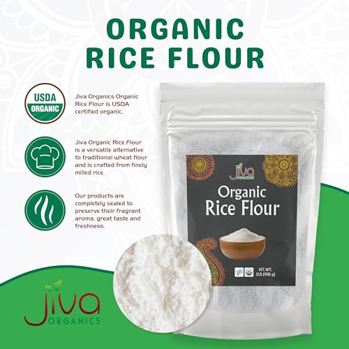 Image 2 of Jiva Organics Premium White Rice Flour 2 LB Bag