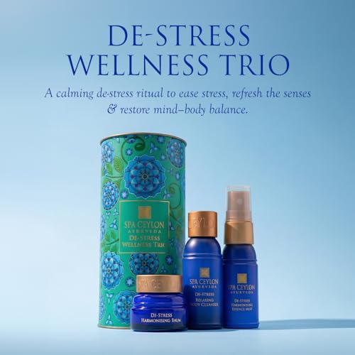 Image 5 of SPA CEYLON De-Stress Wellness Trio Set, Holistic Spa Essentials for Calming, Natural Ingredients, Ayurvedic Bath Gift Set, Shower Gel, Body Mist, Balm (150 g, Frankincense)