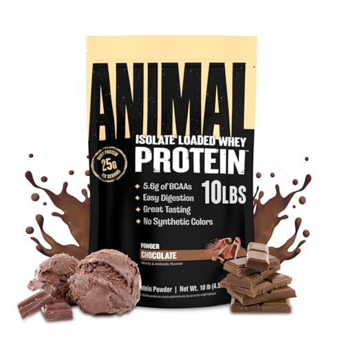 Image 14 of Chocolate / 10 Pound (Pack of 1) for the product Animal Whey Isolate Protein Powder