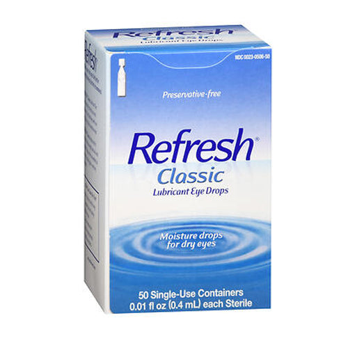 Refresh Classic Preservative-Free Eye Drops Single-Use Containers Count of 50