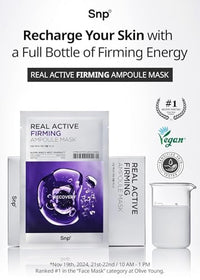 Thumbnail for Image 3 of SNP Real Active Firming Ampoule Sheet Mask 10 Sheets