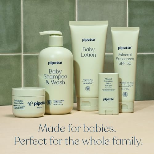 Image 7 of Pipette Baby Wash & Lotion Duo, Fragrance Free (Pack of 2)
