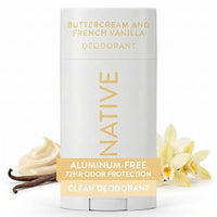 Thumbnail for Image 1 of Default Title for the product Native Deodorant Contains Naturally Derived Ingredients, 72 Hour Odor Control, Deodorant for Women and Men, Aluminum Free, Buttercream & French Vanilla 2.65oz