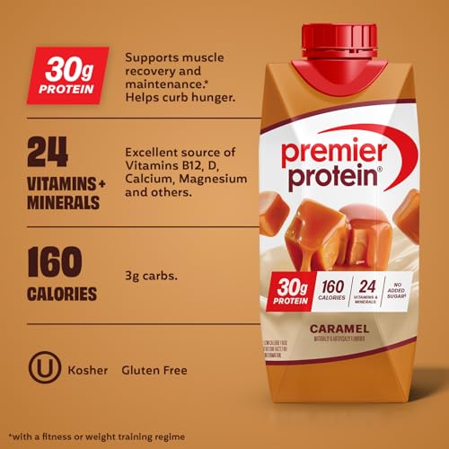 Image 3 of Premier Protein 30g High Protein Shake, Caramel, 4 Pack