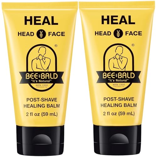 Image 1 of 2 Fl Oz (Pack of 2) for the product Bee Bald HEAL Aftershave Balm for Men