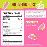 Thumbnail for Image 2 of SmartSweets Sourmelon Bites, Low Sugar Sour Gummy, 1.8oz Bags, 6 Pack