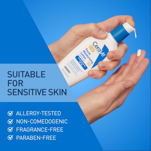 Image 6 of CeraVe AM Daily Facial Moisturizer with SPF 50, Face Sunscreen, 3oz