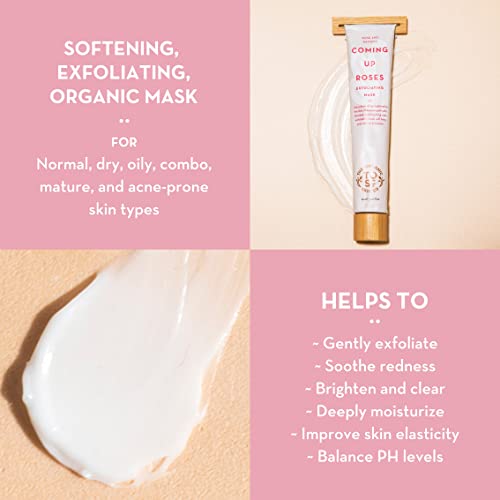 Image 2 of The Organic Skin Co. Exfoliating and Hydrating Face Mask Coming Up Roses 2 Fl Oz