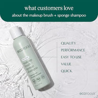 Thumbnail for Image 3 of EcoTools Makeup Blender Duo + Brush & Sponge Shampoo Cleaner, Makeup Kit
