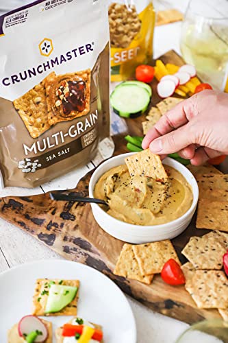 Image 4 of Crunchmaster Gluten-Free Multi-Grain Sea Salt Crackers, 4oz. (Pack of 6)