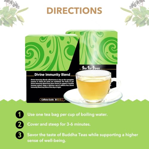 Image 4 of Buddha Teas Organic Divine Immunity Blend Herbal Tea Caffeine Free