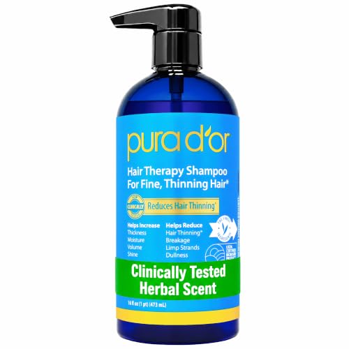 Image 1 of Default Title for the product PURA D'OR Hair Thinning Therapy Biotin Shampoo ORIGINAL Herbal Scent, 16oz