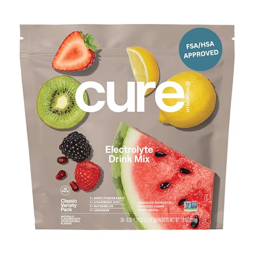 Image 1 of Default Title for the product Cure Hydration Electrolyte Drink Powder Classic Variety Pack 28 Packets