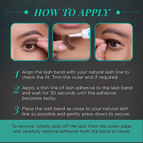 Image 5 of Ardell Natural 103 False Eyelashes Full Strip Lashes Black, 4 Pack