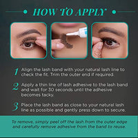 Thumbnail for Image 5 of Ardell Natural 103 False Eyelashes Full Strip Lashes Black, 4 Pack