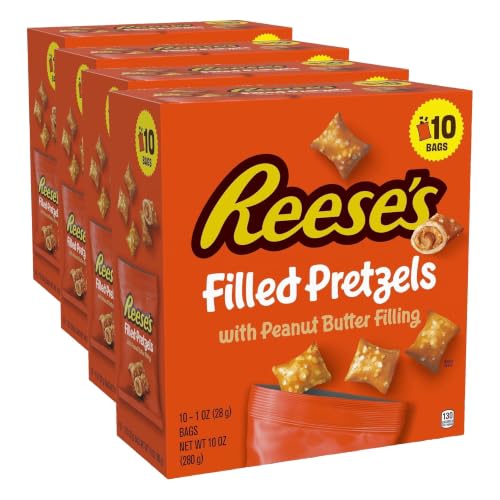 Image 6 of Peanut-Butter / 10 Ounce (Pack of 4) for the product Reese's Filled Pretzels Peanut Butter Nuggets