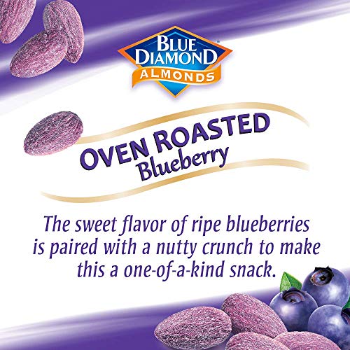 Image 5 of Blue Diamond Almonds Classic Blueberry Flavored Sweet Snack Nuts 6oz Can Pack of 4