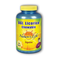 Thumbnail for Nature's Life DGL Licorice Chewable 380 mg Mocha 100 chews