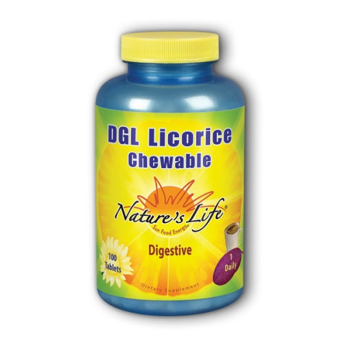 Nature's Life DGL Licorice Chewable 380 mg Mocha 100 chews