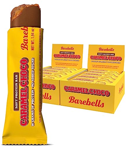 Image 1 of Default Title for the product BAREBELLS Soft Protein Bars Caramel Choco - 12 Count, Pack of 2