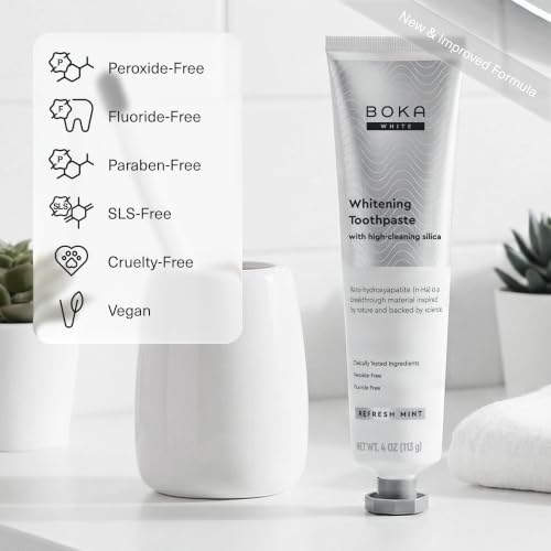 Image 4 of Boka Toothpaste - Nano Hydroxyapatite Toothpaste, Fluoride Free Toothpaste
