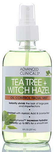 Image 1 of Default Title for the product Advanced Clinicals Tea Tree + Witch Hazel Oil Control Face Toner Spray 8 Fl Oz