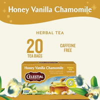 Thumbnail for Image 2 of Celestial Seasonings Chamomile Tea Bags - Honey Vanilla Herbal Tea, Caffeine Free, 20 Bags Per Box (Pack of 6)