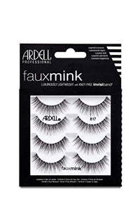 Thumbnail for Image 4 of Black 817 / 1 pair (Pack of 1) for the product Ardell Faux Mink Lashes False Eyelashes
