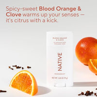 Thumbnail for Image 4 of Native Deodorant Contains Naturally Derived Ingredients, 72 Hour Odor Control, Deodorant for Women and Men, Aluminum Free, Blood Orange & Clove 2.65oz